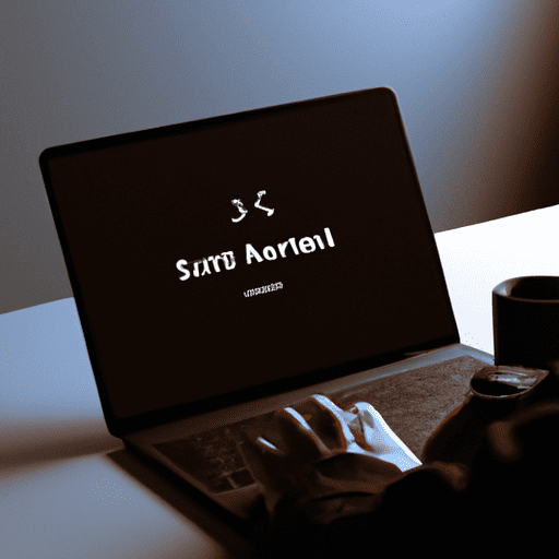 3. תמונה של אדם מעדכן את תוכנת המכשיר החכם שלו במחשב נייד