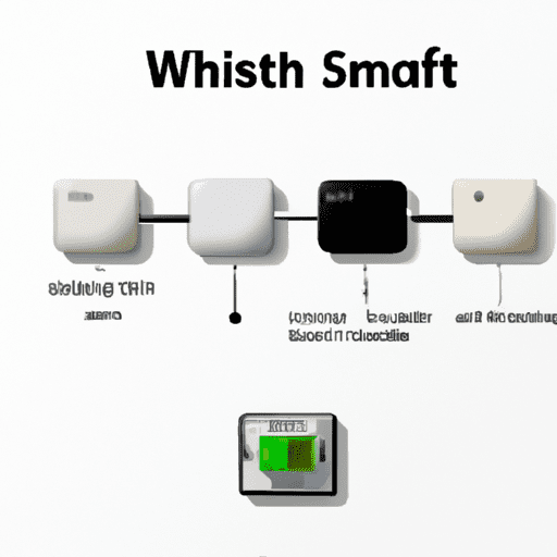 איור המציג את המרכיבים הבסיסיים של מתג WIFI חכם